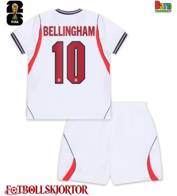 England Jude Bellingham #10 Hemmakläder Barn VM 2026 Kortärmad (+ Korta byxor)